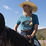 Riding a horse with Weaver Equine tack